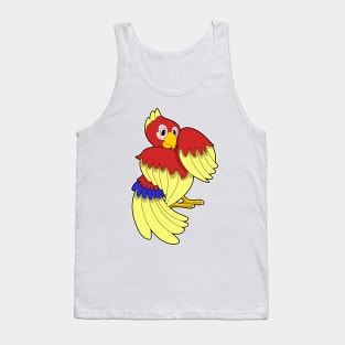 Parrot red yellow Tank Top